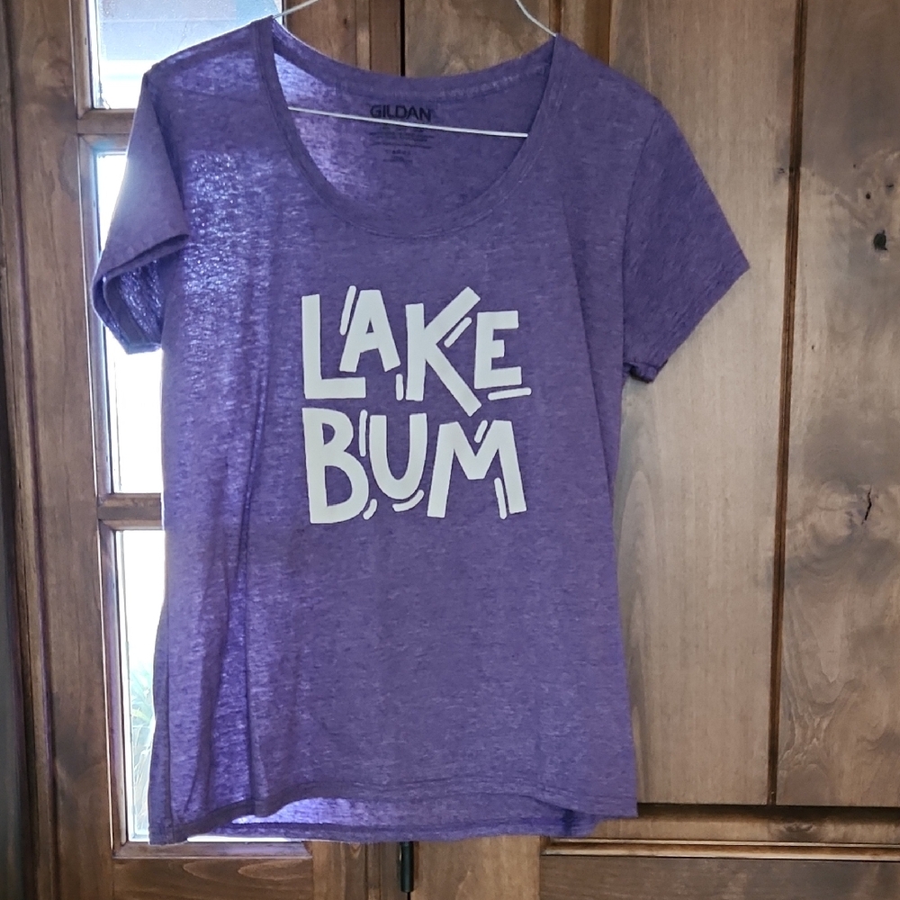 Gildan Lavender 'Lake Bum' Women's Tee
